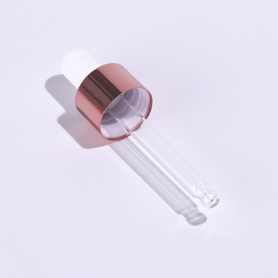 রোজ গোল্ড ফ্রস্টেড আই ড্রপার বোতল 3ml 5ml 10ml 15ml