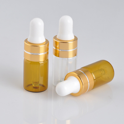 3ml এসেনশিয়াল অয়েল বোতল ব্রাউন গ্লাস আই ড্রপার বোতল