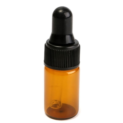 5ml এসেনশিয়াল অয়েল বোতল বাদামী ছোট কাচের ড্রপার বোতল