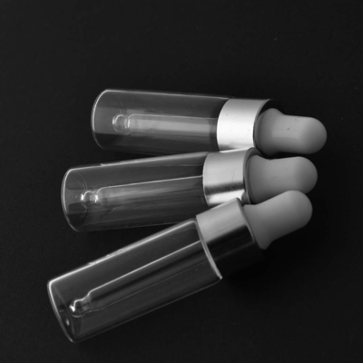 সিলভার মিনি 5ml এসেনশিয়াল অয়েল বোতল OEM ODM গ্লাস ড্রপার বোতল