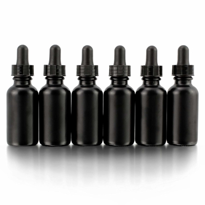 কসমেটিক 30ml আই ব্ল্যাক গ্লাস বোতল সঙ্গে ড্রপার নন স্পিল