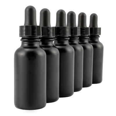 কসমেটিক 30ml আই ব্ল্যাক গ্লাস বোতল সঙ্গে ড্রপার নন স্পিল