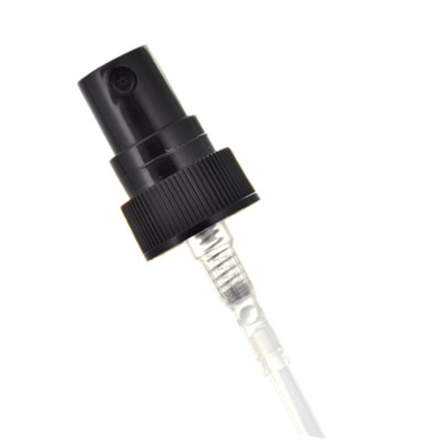 টিউব ODM সহ 24MM 18MM প্লাস্টিক কালো অ্যাটোমাইজার স্প্রেয়ার পাম্প