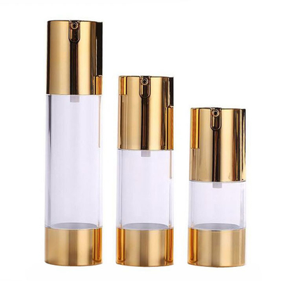 প্রসাধনীর জন্য প্লাস্টিক AS 50ml 30ml 15ml বায়ুবিহীন পাম্প বোতল