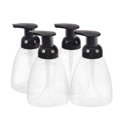 কালো পাম্প ODM সহ PET লোশন 500ml সাবান বিতরণকারী বোতল