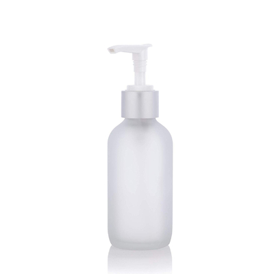 LinDeer হোয়াইট 100ml ফ্রস্টেড গ্লাস পাম্প লোশন বোতল ODM