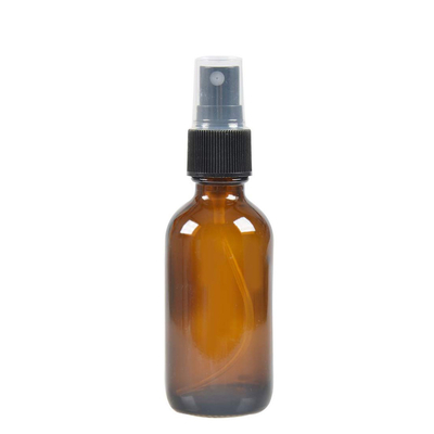 তরল জন্য 24MM পাম্প সহ 50ml ব্রাউন কসমেটিক স্প্রে বোতল জার